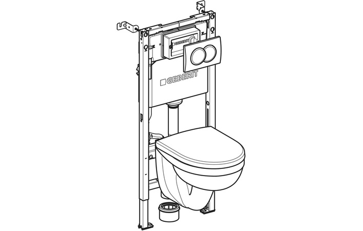 Комплект Інсталяція для унітаза Duofix Pro 20 + Унітаз Idol з кришкою 118.315.11.2 Geberit - Зображення 194517796-ebf8b.jpg