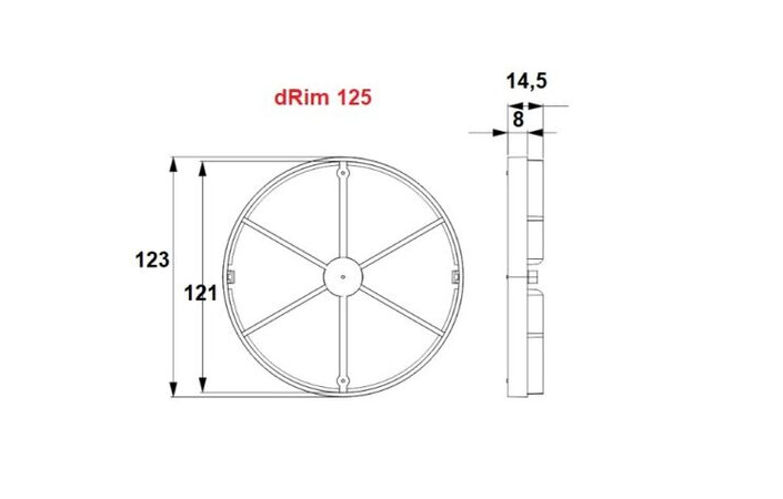 Клапан зворотний для витяжного вентилятора dRim 125 07-215 AirRoxy - Зображення 195463497-7606b.jpg