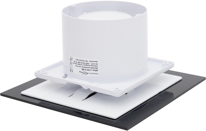 Панель для витяжного вентилятора Black mat Plexi 01-159 AirRoxy - Зображення 195463508-c9f0f.jpg