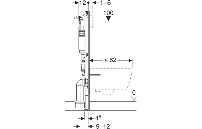 Комплект Інсталяція для унітаза Duofix Delta + Кнопка зливу Delta01 хром 458.133.21.3 GEBERIT - Зображення 195867288-95c82.jpg