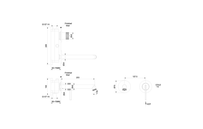 Смеситель для умывальника ORI gun metal 08012BN EMPORIA - Зображення 197671895-b889e.jpg