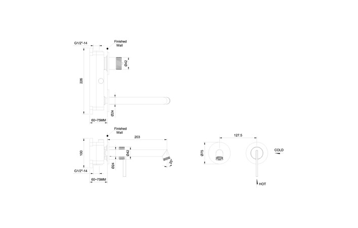 Змішувач для умивальника ORI gun metal 08012BN EMPORIA - Зображення 197671895-bb72c.jpg