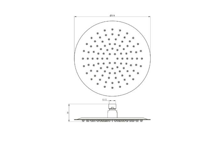 Верхний душ 250 мм черный matt 04062BM EMPORIA - Зображення 197675952-7758e.jpg
