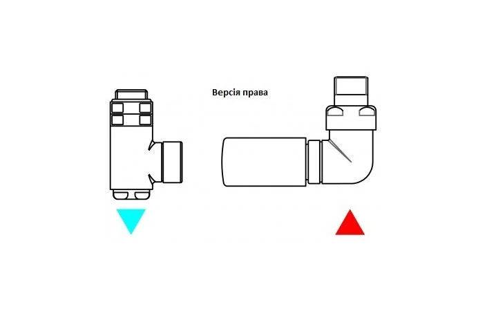 Комплект вентилей трехосевой термостатический правый Integra All in One Ral 8025 Terma - Зображення 198122176-60745.jpg
