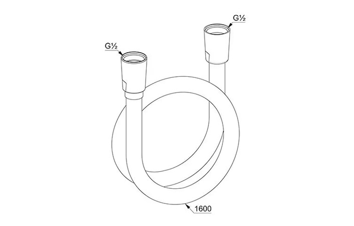 Душовий шланг Suparaflex 1600 мм нікель брашований 61072N5-00 Kludi - Зображення 199611836-62d66.jpg