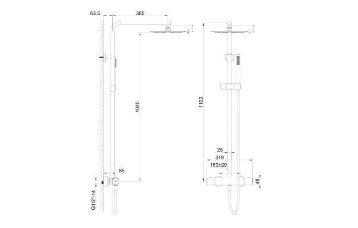 Душевая система FLY gun metal 0401201BN EMPORIA - Зображення 202223028-c521e.jpg