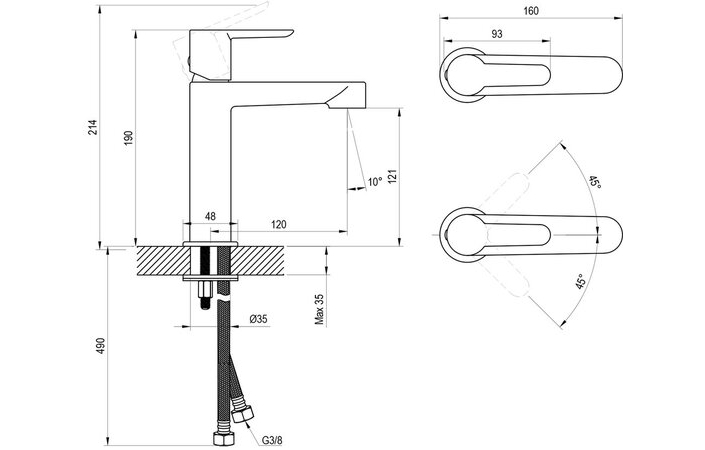 Змішувач для умивальника PU 014.01CR Puri хром X070504 RAVAK - Зображення 202501444-42a79.jpg