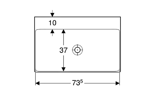 Умывальник One 75 505.021.01.2 Geberit - Зображення 203190967-f256b.jpg