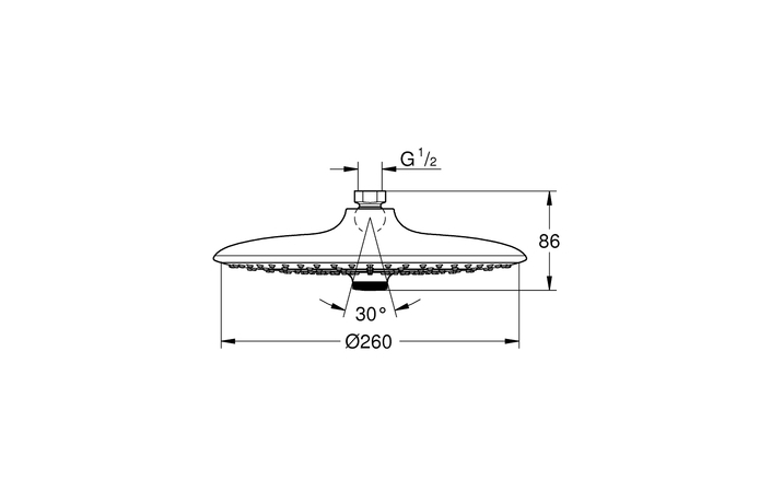 Верхний душ Euphoria 260 26457000 Grohe - Зображення 203738073-1e052.jpg