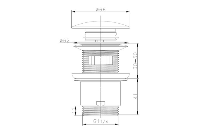 Донний клапан Click-Clack Y хром HF1087-Y EMPORIA - Зображення 203864828-a2639.jpg