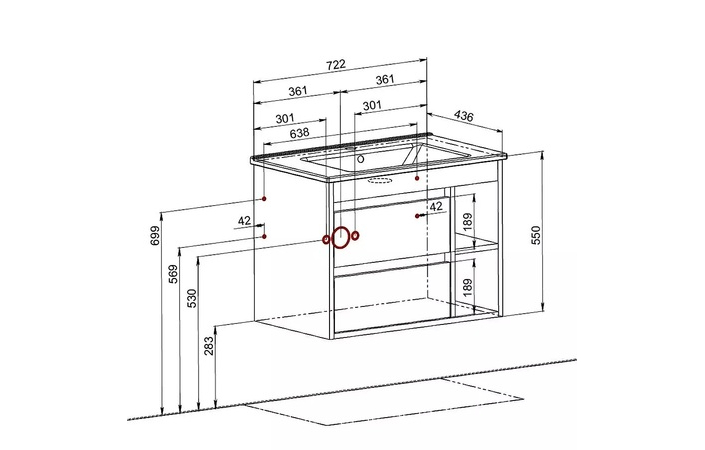 Шафка з умивальником Shelf нордленд 75 та стільницею Loft-Iron Аква Родос - Зображення 204397261-1f650.jpg