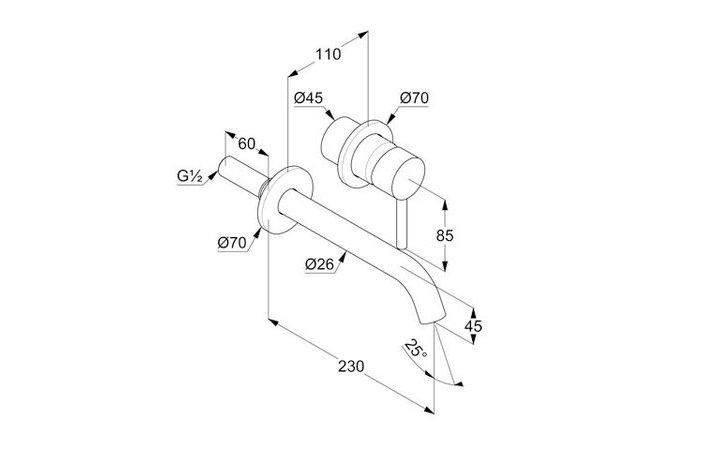 Смеситель для умывальника Bozz 230 никель брашированный 38245N576 Kludi - Зображення 205292996-1a686.jpg