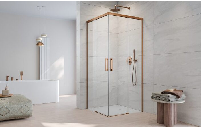 Душова кабіна (половина) Idea Brushed Copper KDD 90 ліва RADAWAY - Зображення 205941765-11710.jpg