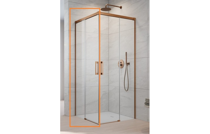 Душова кабіна (половина) Idea Brushed Copper KDD 90 ліва RADAWAY - Зображення 205941765-86a81.jpg