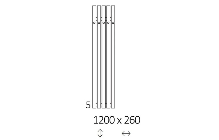 Рушникосушка Rolo Hanger E 1200x260 Ral Silver matt WLROW120026KSMAE1ORXMX0 Terma - Зображення 206021509-ef798.jpg
