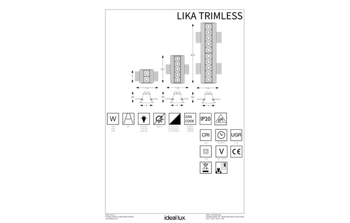 Точечный светильник LIKA 04W TRIMLESS (206202), IDEAL LUX - Зображення 206202_IS.jpg