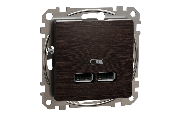 Розетка USB A+A 2,1A Венге Sedna Design & Elements (SDD181401), Schneider Electric - Зображення 20621760-601a7.jpg