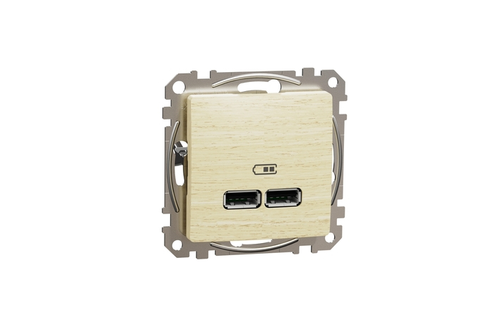 Розетка USB A+A 2,1A Береза Sedna Design & Elements (SDD180401), Schneider Electric - Зображення 20621784-362b5.jpg