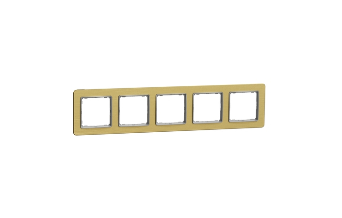 Рамка 5-місна горизонтальна Матове Золото Sedna Design & Elements (SDD371805), Schneider Electric - Зображення 20621821-ae85b.jpg