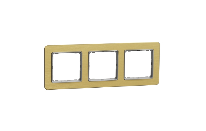 Рамка 3-місна горизонтальна Матове Золото Sedna Design & Elements (SDD371803), Schneider Electric - Зображення 20621823-16aee.jpg