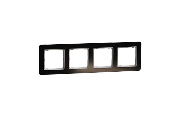 Рамка 4-местная горизонтальная Черное стекло Sedna Design & Elements (SDD361804), Schneider Electri - Зображення 20621870-884b8.jpg