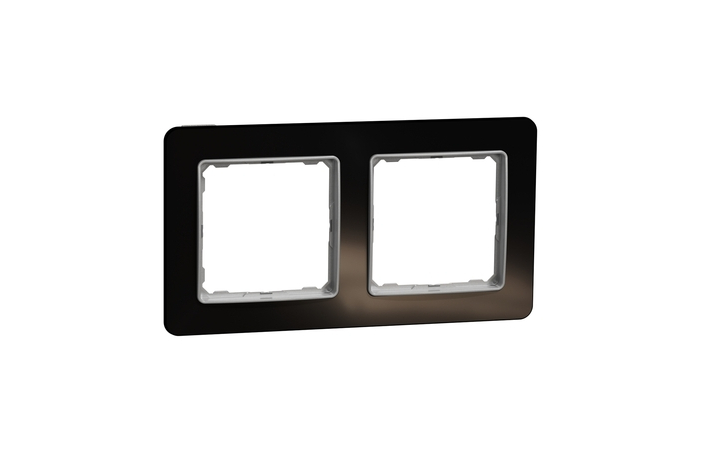 Рамка 2-місна горизонтальна Чорне скло Sedna Design & Elements (SDD361802), Schneider Electric - Зображення 20621872-12e1a.jpg