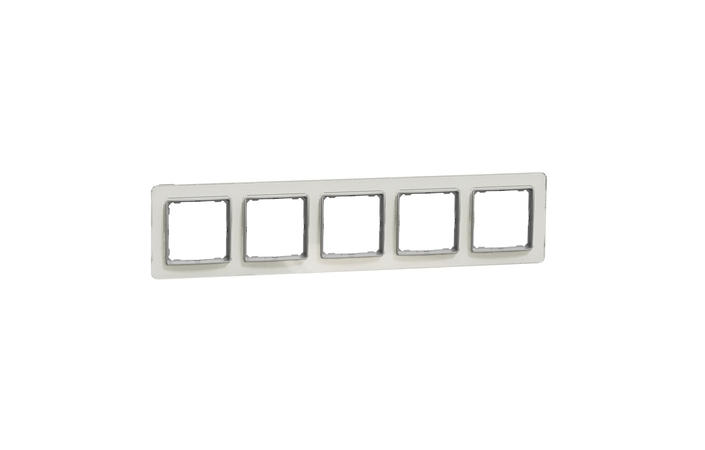 Рамка 5-местная горизонтальная Белое стекло Sedna Design & Elements (SDD360805), Schneider Electric - Зображення 20621874-dbf7f.jpg