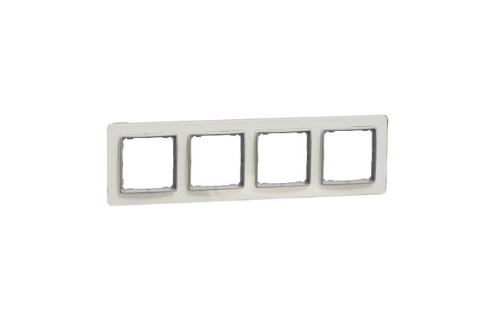 Рамка 4-местная горизонтальная Белое стекло Sedna Design & Elements (SDD360804), Schneider Electric - Зображення 20621875-e1cd2.jpg