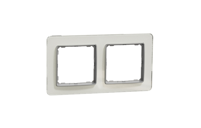 Рамка 2-местная горизонтальная Белое стекло Sedna Design & Elements (SDD360802), Schneider Electric - Зображення 20621877-e20d5.jpg