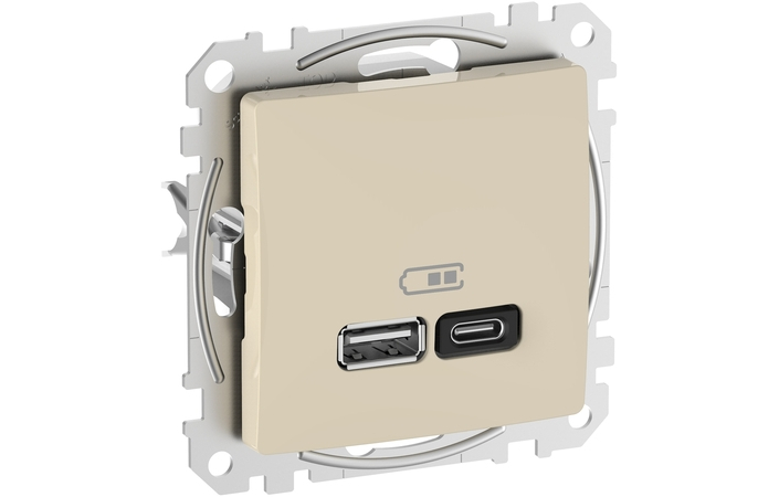 Розетка USB A+C 3A Бежевий Sedna Design & Elements (SDD112404), Schneider Electric - Зображення 20621883-cebbe.jpg