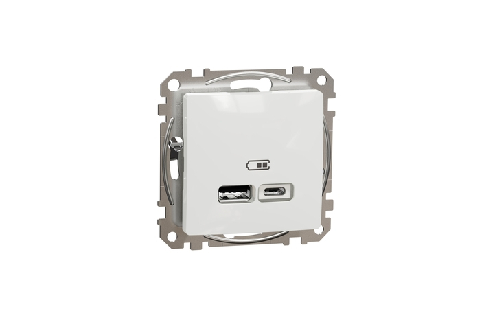 Розетка USB A+C 2,4A Білий Sedna Design & Elements (SDD111402), Schneider Electric - Зображення 20621933-6209e.jpg