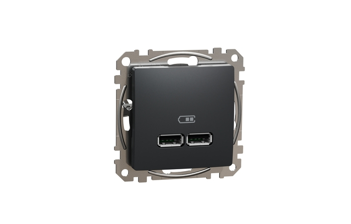 Розетка USB A+A 2,1A Чорний Sedna Design & Elements (SDD114401), Schneider Electric - Зображення 20621963-8f79e.jpg