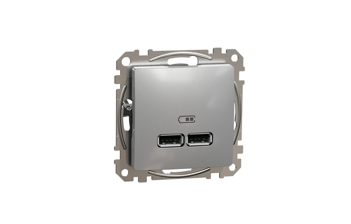 Розетка USB A+A 2,1A Алюминий Sedna Design & Elements (SDD113401), Schneider Electric - Зображення 20621994-edffd.jpg