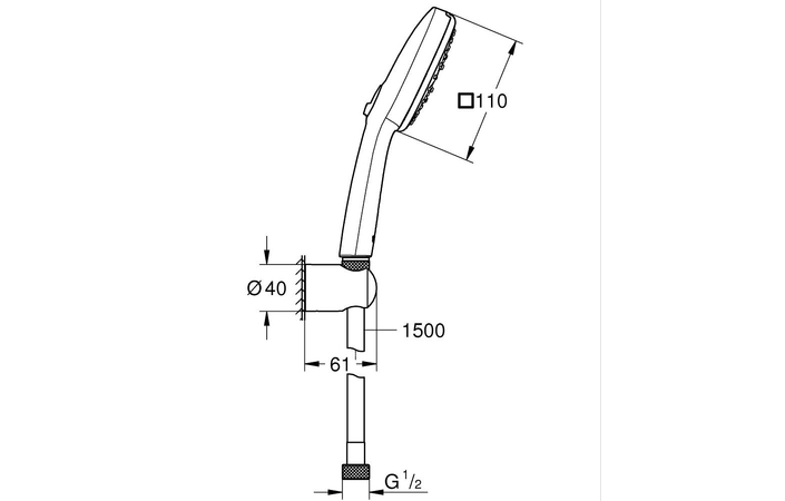 Душовий набір Tempesta Cube 110 275882433 Grohe - Зображення 206431251-bd503.jpg