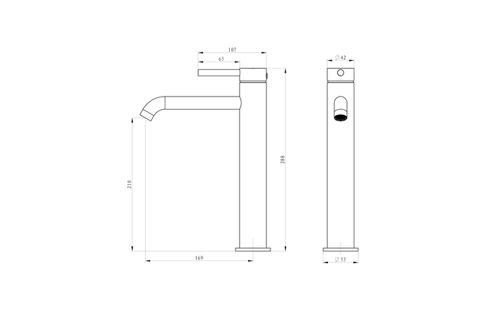 Смеситель для умывальника FLY gun metal 03011BN EMPORIA - Зображення 206711544-89ccf.png