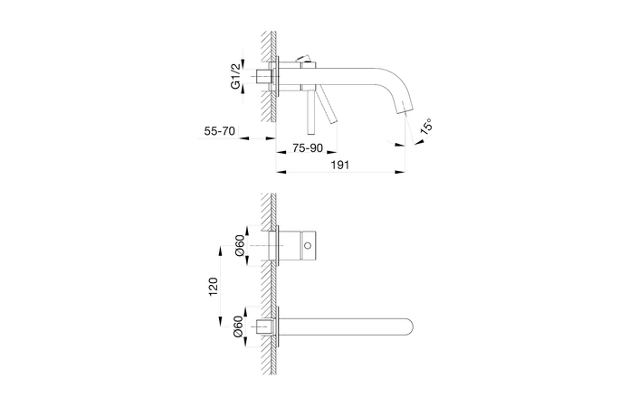 Смеситель для умывальника FLY gun metal 03012BN EMPORIA - Зображення 207094422-05c6a.png