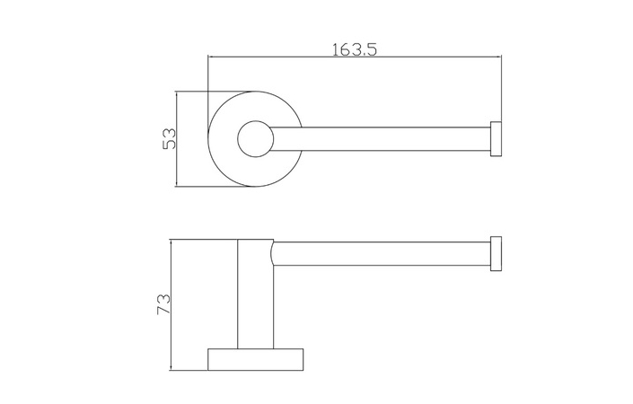 Держатель для туалетной бумаги черный matt 5030BM EMPORIA - Зображення 207094479-6f4ff.jpg