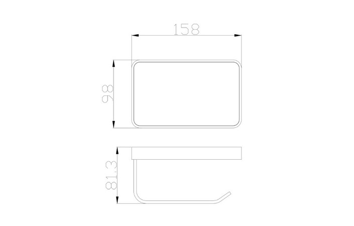 Тримач для туалетного паперу з поличкою золотий брашований 5090GN EMPORIA - Зображення 207144732-c77b3.jpg