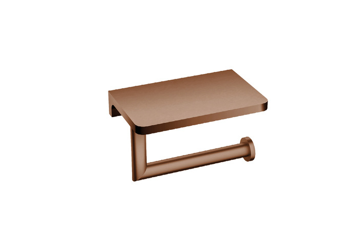Тримач для туалетного паперу з поличкою мідь брашована 5090BRG EMPORIA - Зображення 207144736-6313b.jpg
