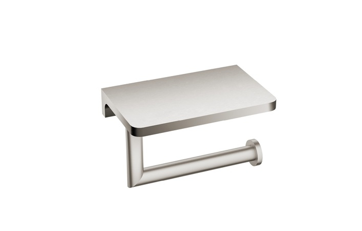 Тримач для туалетного паперу з поличкою нікель брашований 5090N EMPORIA - Зображення 207144737-96d74.jpg