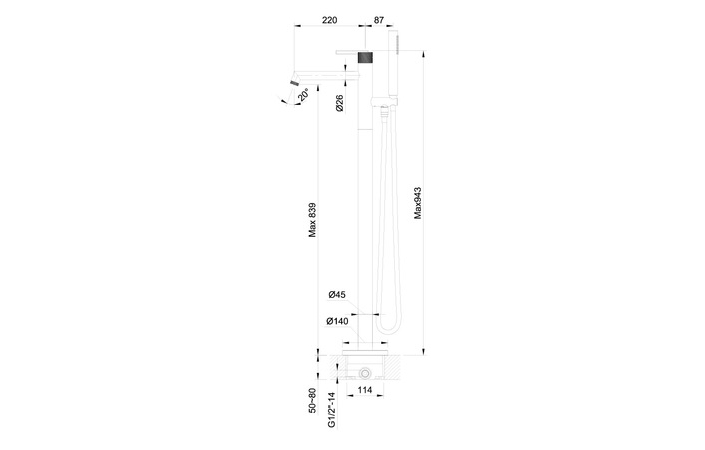 Змішувач підлоговий для ванни ORI gun metal 08031BN EMPORIA - Зображення 207144943-39370.jpg