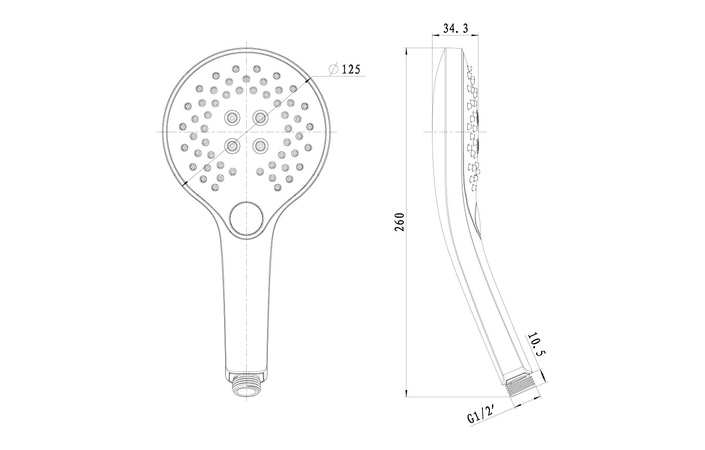 Лійка для ручного душу нікель брашований 040731N EMPORIA - Зображення 207144993-368e6.jpg