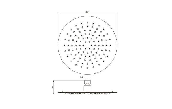 Верхний душ 250 мм медь брашированная 04062BRG EMPORIA - Зображення 207145039-d68d3.jpg