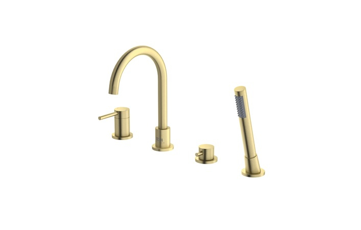 Смеситель для ванны FLY золотой брашированный 03033GN EMPORIA - Зображення 207543243-22563.jpg