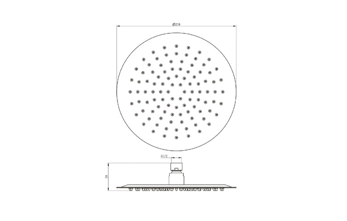 Верхний душ 250 мм gun metal 04062BN EMPORIA - Зображення 207543247-2483a.jpg