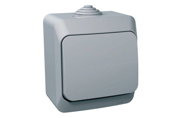 Перемикач 1-клавішний IP44 Сірий CEDAR (WDE000660), Schneider Electric - Зображення 2076332-076f9.jpg