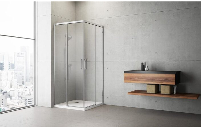 Душова кабіна (половина) Idea 8 Chrome KDD 100 ліва RADAWAY - Зображення 208544163-98039.jpg