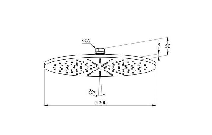 Верхній душ DN 15 A-QA бронза брашована 64330N1-00 Kludi - Зображення 209106574-4ec2b.jpg