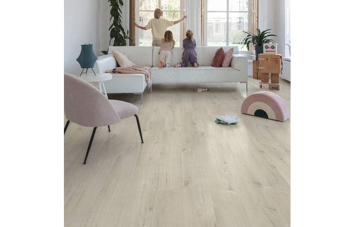 Виниловый пол Bloom Дуб хлопок белый румянец 1494х209x6 Quick-Step - Зображення 209389744-0e60b.jpeg