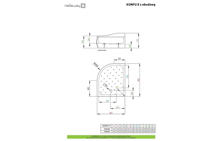 Панель душового піддона Korfu E 100L RADAWAY - Зображення 209927430-d56d5.jpg